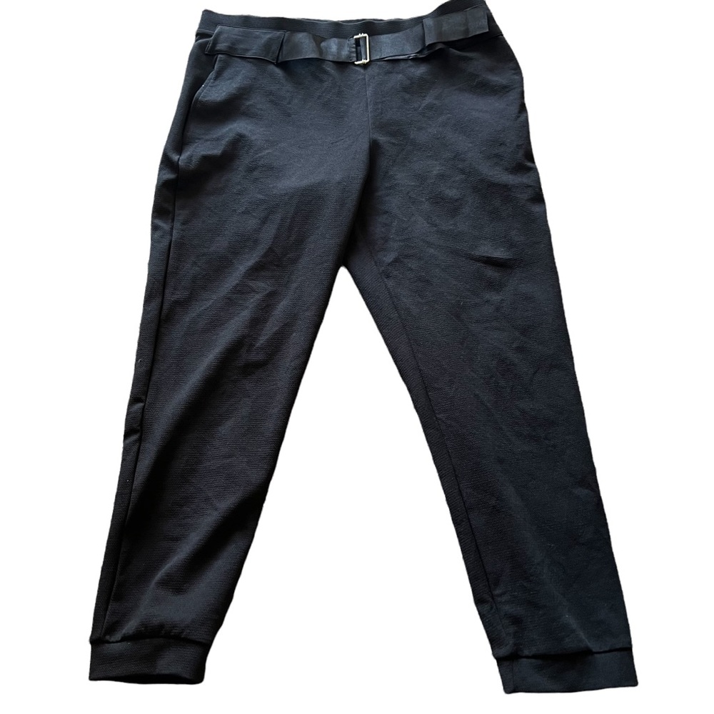 Zara Black Dress Pants with Ribbon Belt